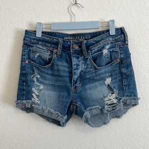 American Eagle Mid Wash Denim Shorts